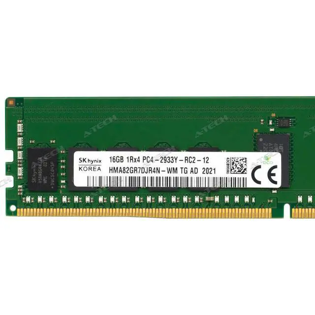 Alt view image 3 of 6 - (NOT FOR HOME PC!) Hynix 16GB 1Rx4 PC4-2933Y RDIMM DDR4-23400 ECC REG Registered Server Memory RAM