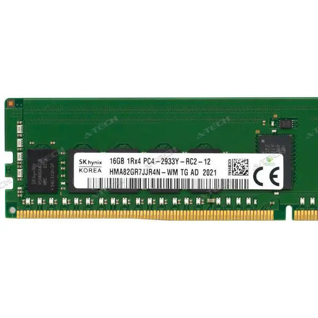Alt view image 4 of 6 - (NOT FOR HOME PC!) Hynix 16GB 1Rx4 PC4-2933Y RDIMM DDR4-23400 ECC REG Registered Server Memory RAM