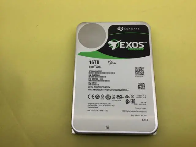 Alt view image 2 of 3 - ST16000NM001G SEAGATE EXOS X16 16TB 7.2K SATA-6GBPS 256MB 3.5IN HDD