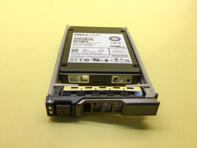Alt view image 3 of 4 - DX74Y Dell 7.68TB PCIe4.0 NVMe Read Intensive 2.5'' U.2 SSD MZ-WLR7T60