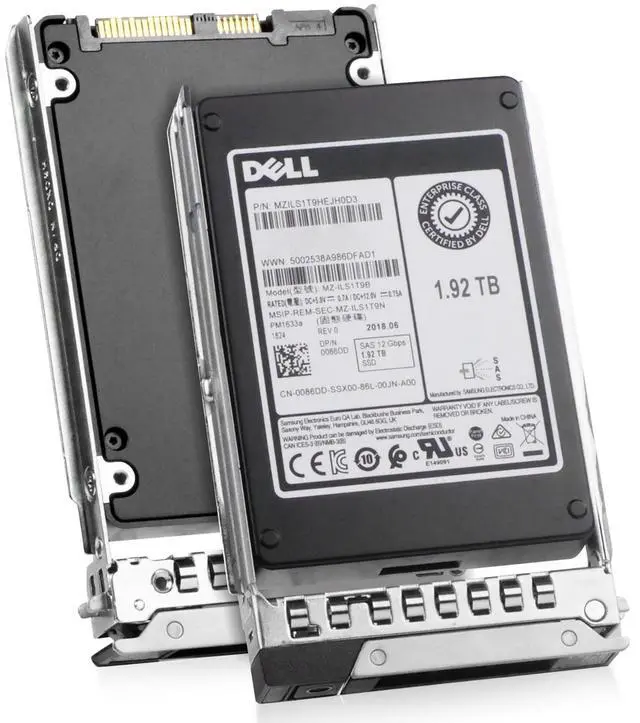 Main image of (NOT FOR HOME PC!) Dell 1.92TB SAS 12Gb/s 2.5" Read-Intensive PowerEdge SSD G16 JRKX9