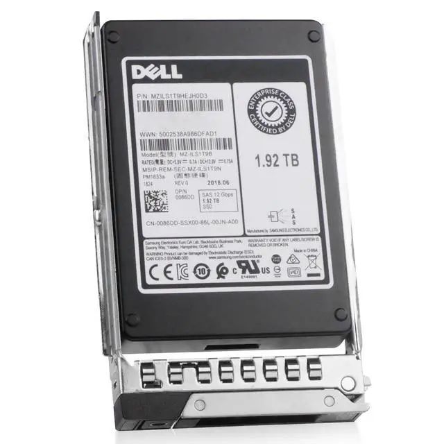 Alt view image 3 of 7 - (NOT FOR HOME PC!) Dell 1.92TB SAS 12Gb/s 2.5" Read-Intensive PowerEdge SSD G16 JRKX9