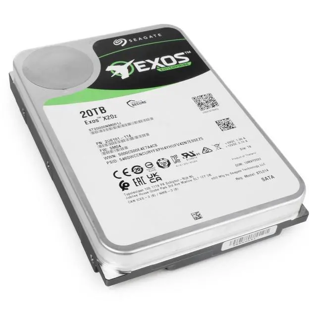 Alt view image 7 of 7 - Host Managed SMR Seagate Exos X20z 20TB ST20000NM001J 7.2K RPM SATA 3.5"