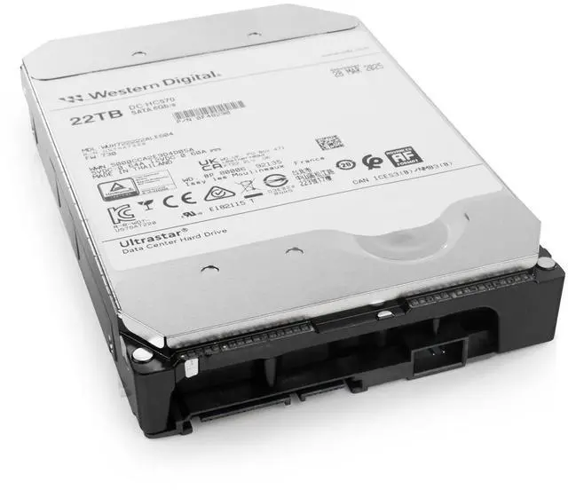 Alt view image 6 of 6 - WD DC HC570 22TB WUH722222ALE604 0F48290 7.2K RPM SATA 6Gb/s 512e 3.5" HDD