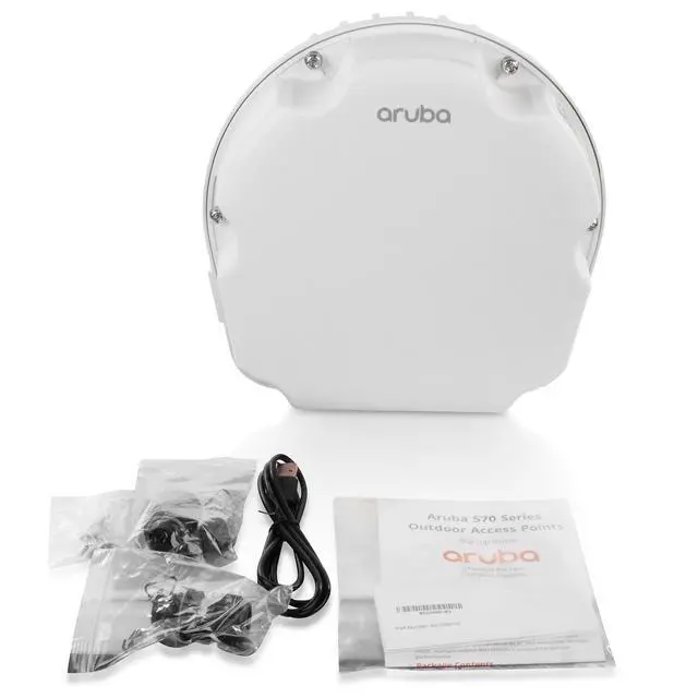 Alt view image 2 of 7 - HPE Aruba AP-577 APEX0577 Wi-Fi 6 802.11ax Dual Radio Directional Outdoor AP