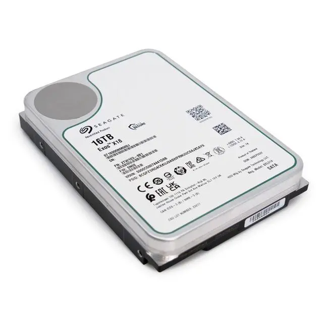Alt view image 3 of 7 - Seagate Exos X18 16TB ST16000NM000J 7.2K RPM SATA 6Gb/s 512e/4Kn 3.5" HDD