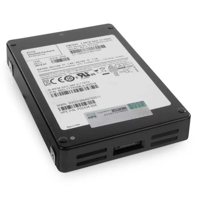 Alt view image 7 of 7 - (NOT FOR HOME PC!) HP/Samsung MZILT7T6HMLA 7.68TB 3D TLC 1 DWPD SAS 12Gb/s 2.5" Enterprise SSD