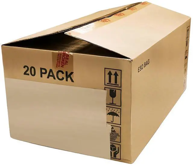 Alt view image 2 of 5 - Double Wall Hard Drive Box W/ Foam Shipping Tray For Shipping 20 HDDs 19x12x8