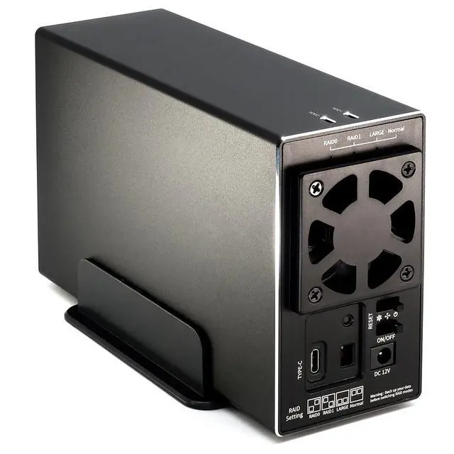 Alt view image 2 of 7 - Compatily LX23 USB-C 10Gbps 3.5in HDD External Drive Enclosure