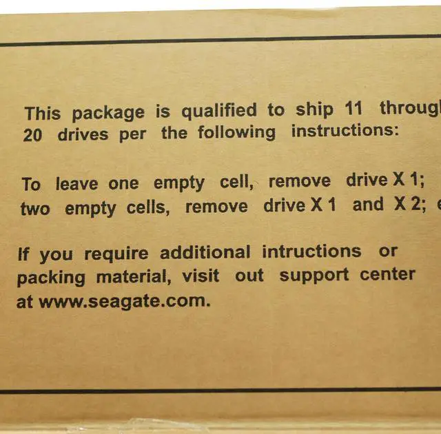 Alt view image 5 of 5 - Double Wall Hard Drive Box W/ Foam Shipping Tray For Shipping 20 HDDs 19x12x8