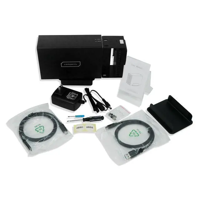 Alt view image 7 of 7 - Compatily LX23 USB-C 10Gbps 3.5in HDD External Drive Enclosure