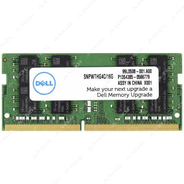 Main image of Dell 16GB DDR4-3200 SODIMM SNPWTHG4C/16G AA937596 WTHG4 0WTHG4 Laptop Memory RAM