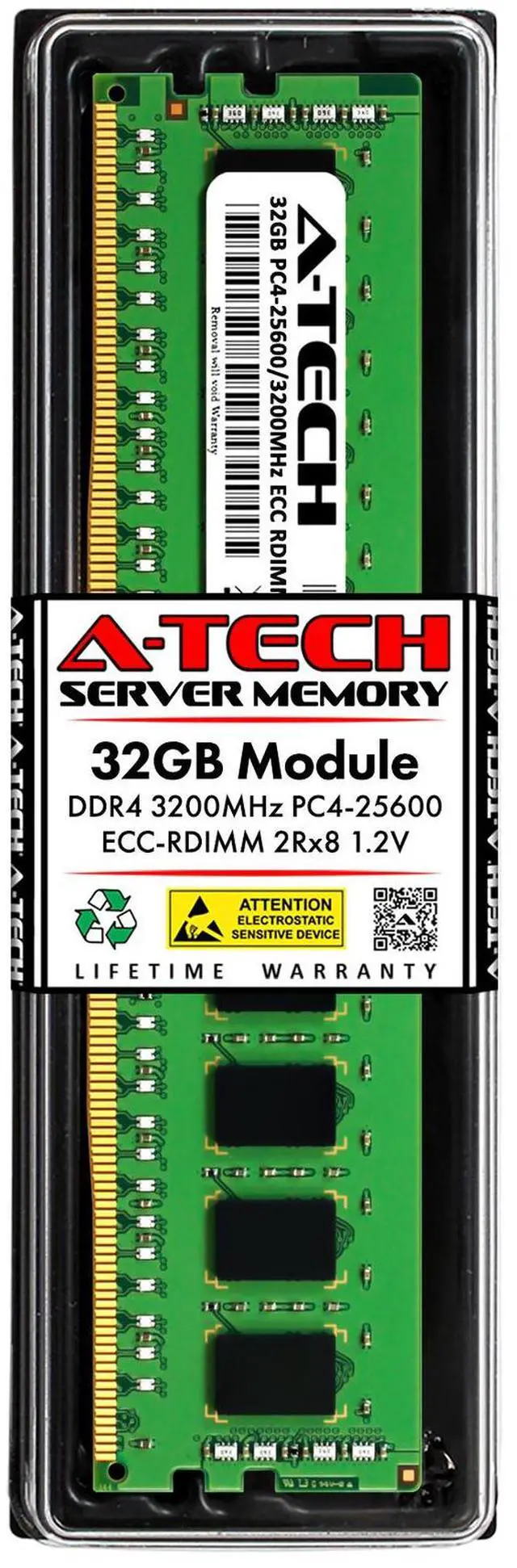 Main image of (NOT FOR HOME PC!) 32GB 2Rx8 PC4-25600 REG RDIMM (DELL SNPHTPJ7C/32G Equivalent) Server Memory RAM
