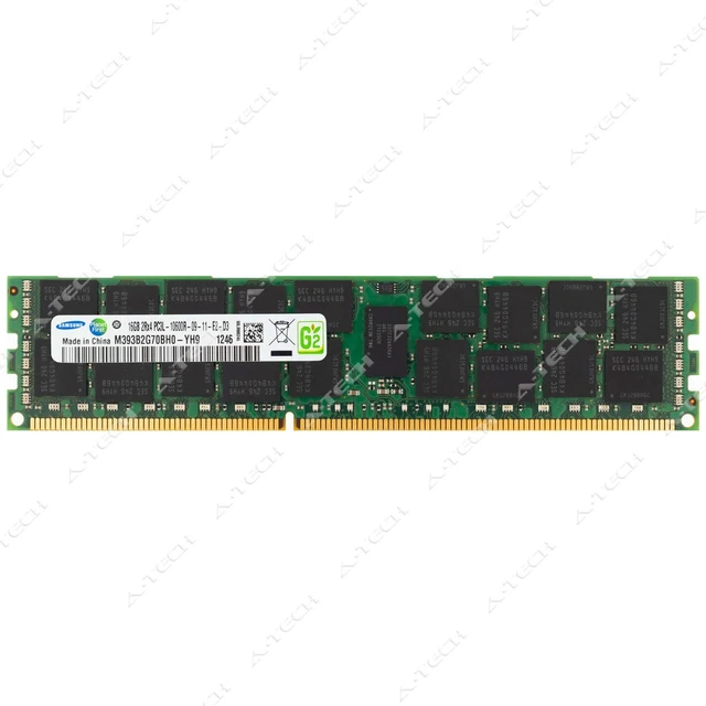 Main image of (NOT FOR HOME PC!) Samsung 16GB DDR3 1333MHz PC3-10600 ECC RDIMM Server Memory RAM M393B2G70BH0-YH9