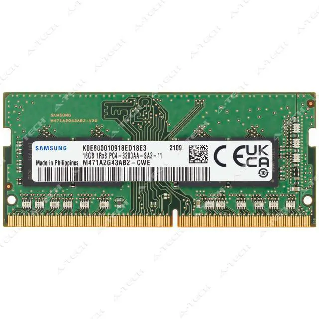 Main image of Samsung 16GB DDR4-3200 PC4-25600 1Rx8 SODIMM Laptop Memory RAM M471A2G43AB2-CWE