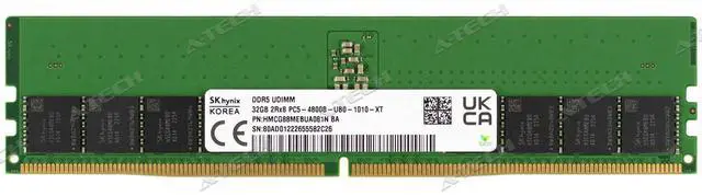 Alt view image 2 of 4 - Hynix 32GB DDR5-4800 DIMM HMCG88MEBUA081N HMCG88MEBUA084N Desktop Memory RAM