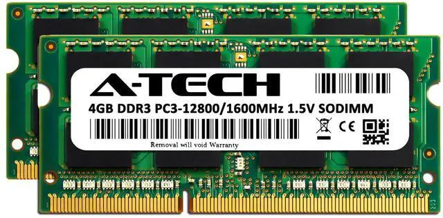 Alt view image 2 of 7 - 8GB 2 x 4GB DDR 3 Laptop Modules 12800 1600 Notebook 204p 204-pin Memory Ram Lot