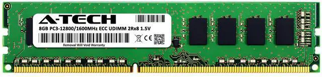 Alt view image 2 of 5 - (NOT FOR HOME PC!) 8GB DDR3 PC3-12800E ECC UDIMM Kingston SL8D316E11D8KF Equivalent Memory RAM