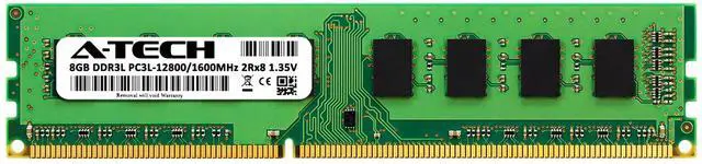 Alt view image 2 of 2 - 8GB DDR3 PC3-12800 DIMM (Replacement for Crucial CT102464BD160B) Memory RAM