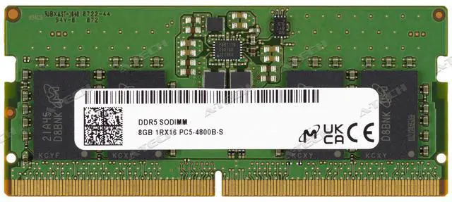 Main image of Micron 8GB DDR5 SODIMM MTC4C10163S1SC48BA1 MTC4C10163S1SC48B Laptop Memory RAM