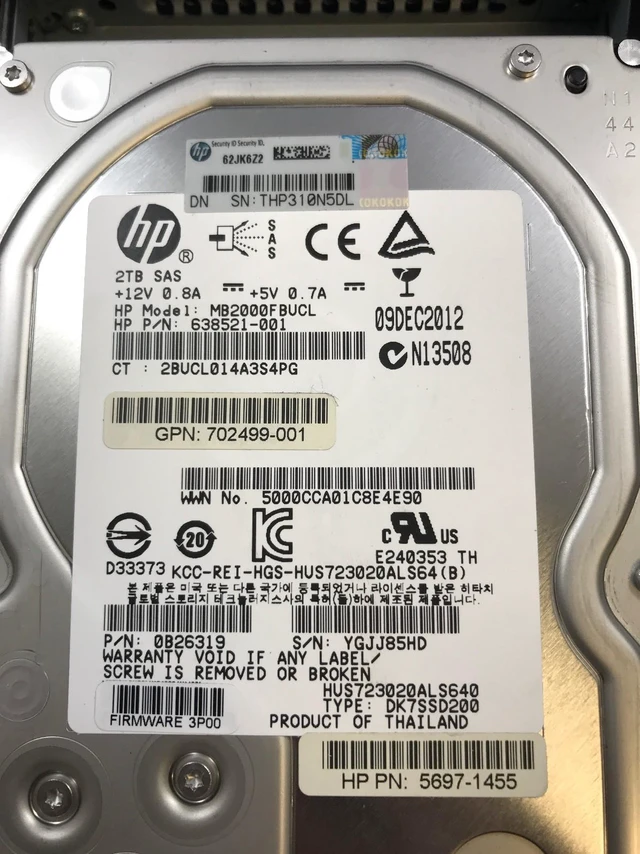 Alt view image 3 of 4 - (NOT FOR HOME PC!) HP 450GB 2.5" Hard Drive QR494A 702504-001 M6710 6G SAS 10K 697388-001