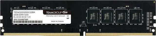 Main image of TEAMGROUP Elite DDR4 32GB Single (1x32GB) 3200MHz CL22 Non-ECC 1.2V UDIMM Memory