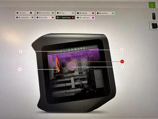 Alt view image 7 of 7 - OEM Dell Alienware Aurora R13 R14 Liquid CPU Cooler W/Screws Bracket 69XJW 27WXG - OEM