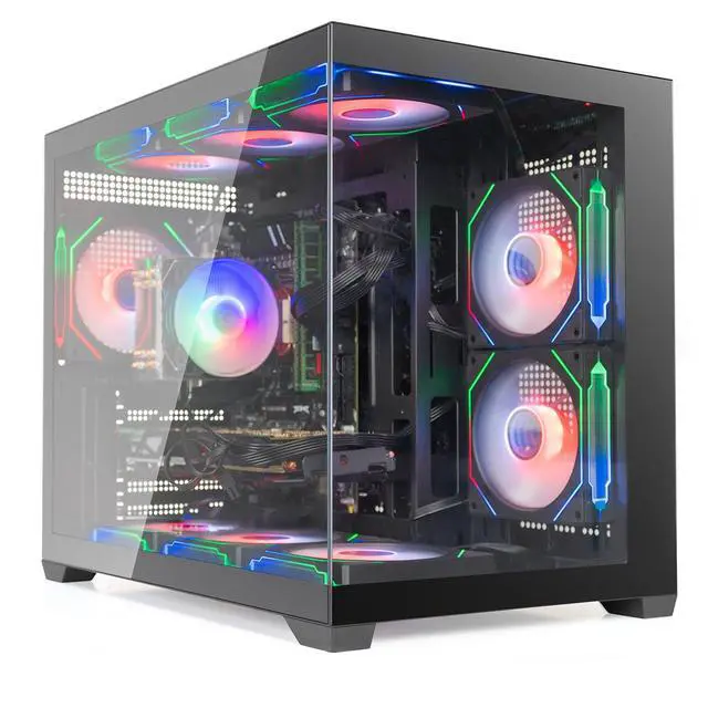 Alt view image 2 of 7 - ARGB Gaming PC Desktop Computer i7-12700K RTX 5060Ti 1TB SSD 64GB RAM WiFi WIN11 - OEM