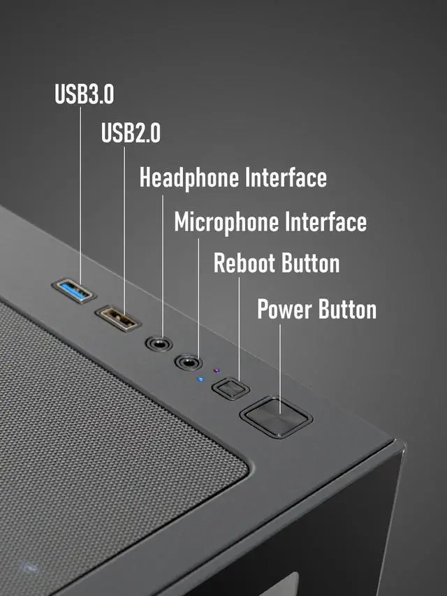 Alt view image 7 of 7 - ARGB Gaming PC Desktop Computer i7-12700K RTX 5060Ti 1TB SSD 64GB RAM WiFi WIN11 - OEM