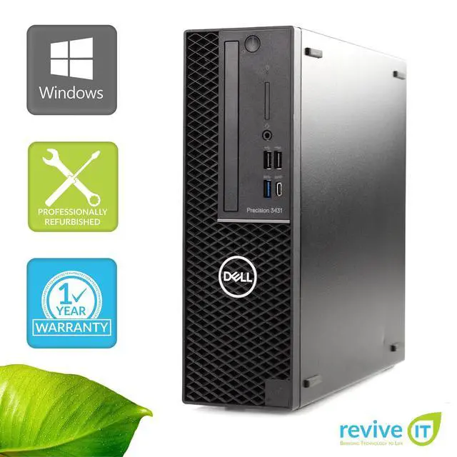 Alt view image 2 of 6 - Dell Precision 3431 SFF Desktop Intel i5-9500 3GHz 16GB 512GB SSD Windows 11 Pro
