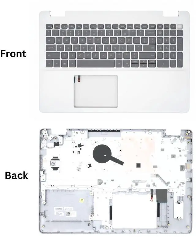 Main image of Dell Inspiron 5593 Palmrest US Backlit Keyboard Silver Type-C 7G0RN DTJPG - OEM