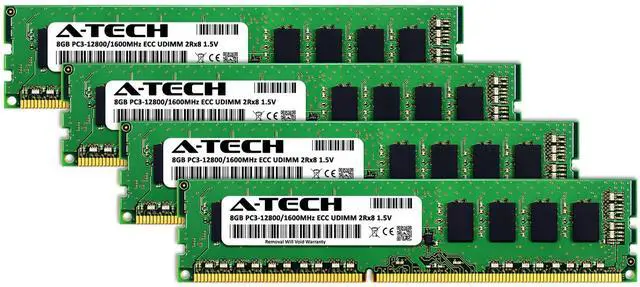 Alt view image 2 of 5 - (NOT FOR HOME PC!) 32GB 4x 8GB PC3-12800E ECC UDIMM Synology DiskStation DS3615xs Memory RAM