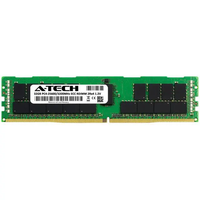 Alt view image 2 of 4 - (NOT FOR HOME PC!) 32GB 2Rx4 PC4-25600 ECC REG RDIMM (DELL AA783422 Equivalent) Server Memory RAM