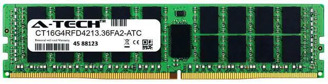 Main image of 16GB PC4-17000R RDIMM (Crucial CT16G4RFD4213.36FA2 Equivalent) Server Memory RAM