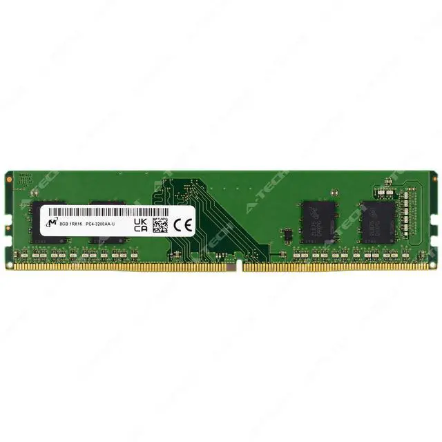 Main image of Micron 8GB DDR4-3200 DIMM MTA4ATF1G64AZ-3G2E1 Desktop Memory RAM