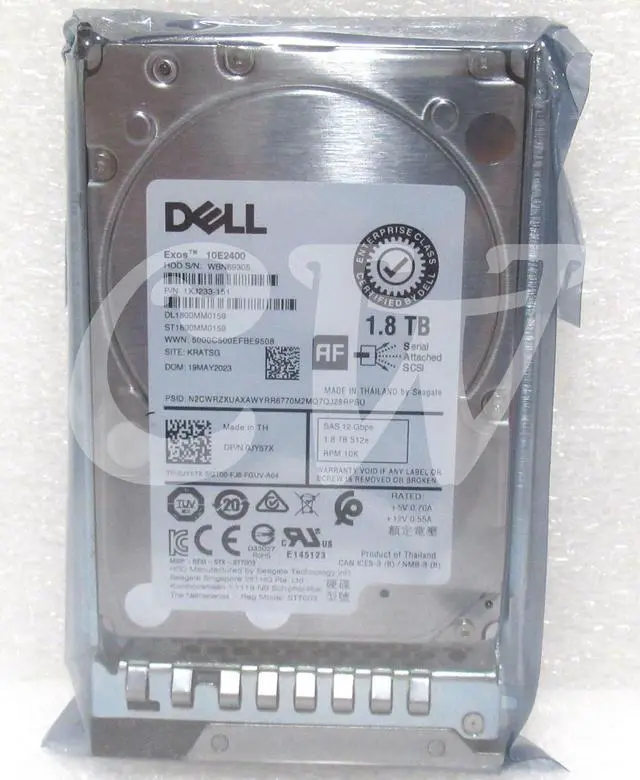 Main image of (NOT FOR HOME PC!) JY57X Dell GEN14 1.8TB 10K RPM 12Gb/s 2.5" SAS SERVER Hard Drive R340 R440 R540