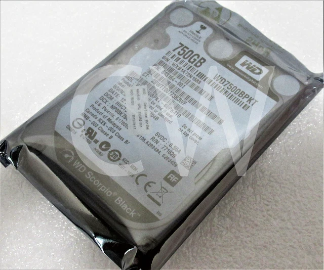 Alt view image 2 of 2 - WD7500BPKT Western Digital BLACK 750GB 7.2K RPM 3Gb/s 2.5" SATA Hard Drive