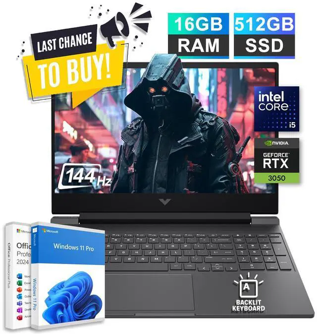 Main image of 2026 HP Victus Gaming Laptop 15.6" Intel i5-13420H RTX 3050 16GB RAM 512GB SSD