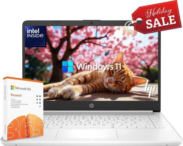 Main image of 2026 HP Slim Laptop Computer 14 Intel CPU 8GB RAM & 564GB Storage Office 365