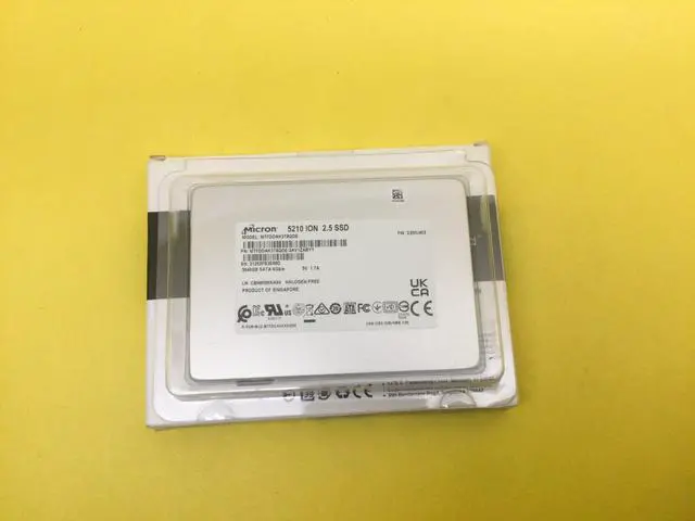 Alt view image 4 of 4 - MICRON 5210 ION 3.84TB SATA 6GB/S 2.5in 3840GB SSD MTFDDAK3T8QDE