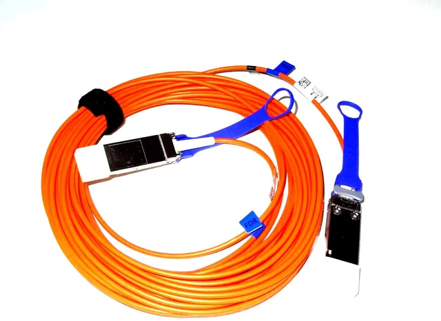 Alt view image 2 of 3 - MC2207310-015 MELLANOX INFINIBAND 56GB 15M ACTIVE FIBER OPTICAL IB QSFP CABLE