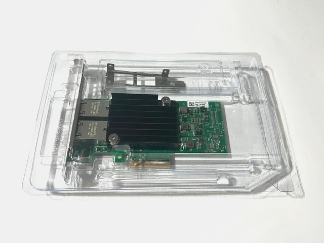 Main image of ***BOTH BRACKETS***DELL INTEL X550-T2 2-PORT NETWORK ADAPTER C4D5P 4V7G2 FKHKC