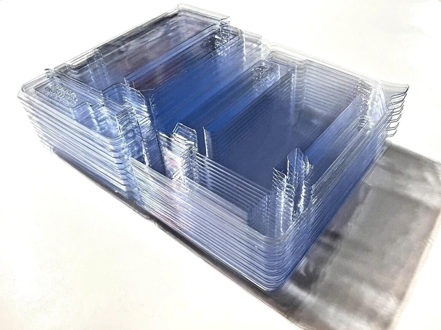Main image of LOT OF 5 CLEAR PLASTIC CLAMSHELL CASES FOR HBA RAID NETWORK CARDS USA STOCK