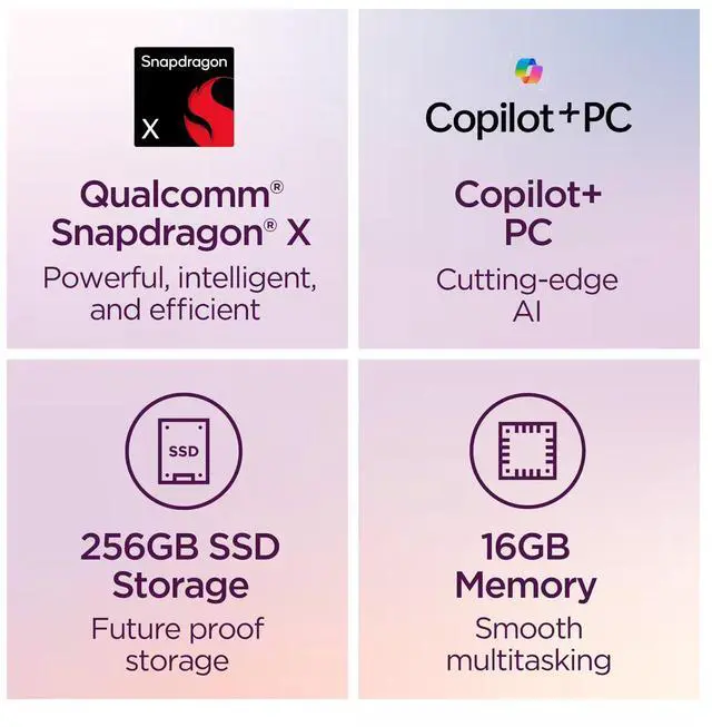 Alt view image 2 of 5 - Lenovo IdeaPad Slim 3x 15.3" Touch Snapdragon X X1-26-100 16GB 256GB SSD W11H