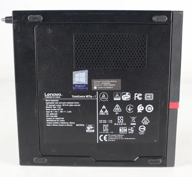 Alt view image 7 of 7 - Lenovo ThinkCentre M75q-1 Mini Desktop Ryzen 3 128GB SSD 8GB RAM Win 11 DP (CX)