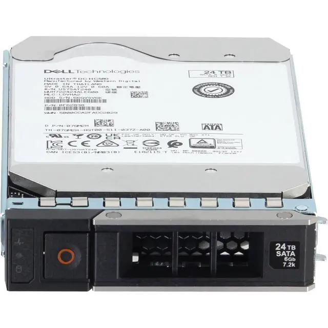 Alt view image 2 of 5 - Dell 24TB 7.2K 512e 6Gbps SATA 3.5 HDD Ultrastar DC HC580 (7GM2H-CDN)