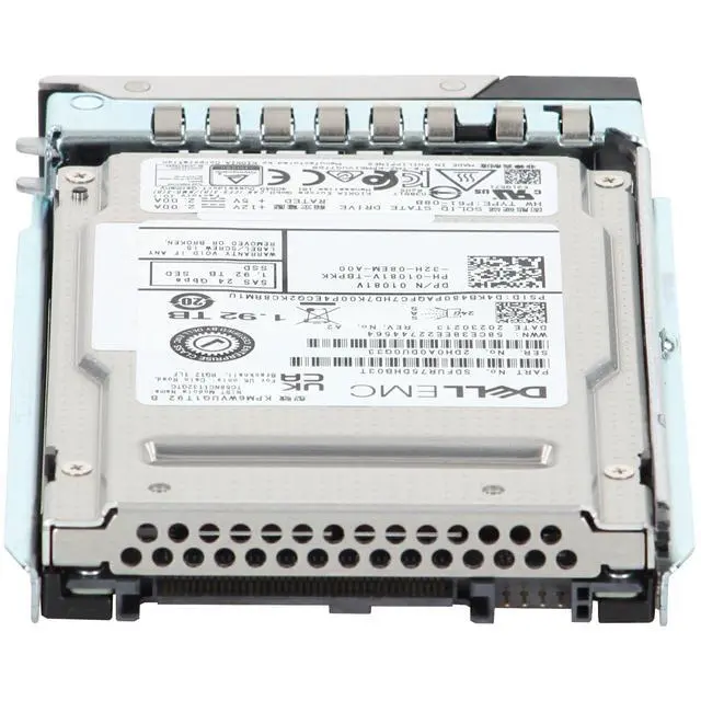 Alt view image 4 of 7 - (NOT FOR HOME PC!) Dell 1.92TB 24Gbps SAS MU TLC SED FIPS 2.5 SSD KPM6WVUG1T92 (1081V-COL)