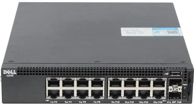 Main image of Dell Networking X1018 16P 1GbE 2P SFP Managed Switch