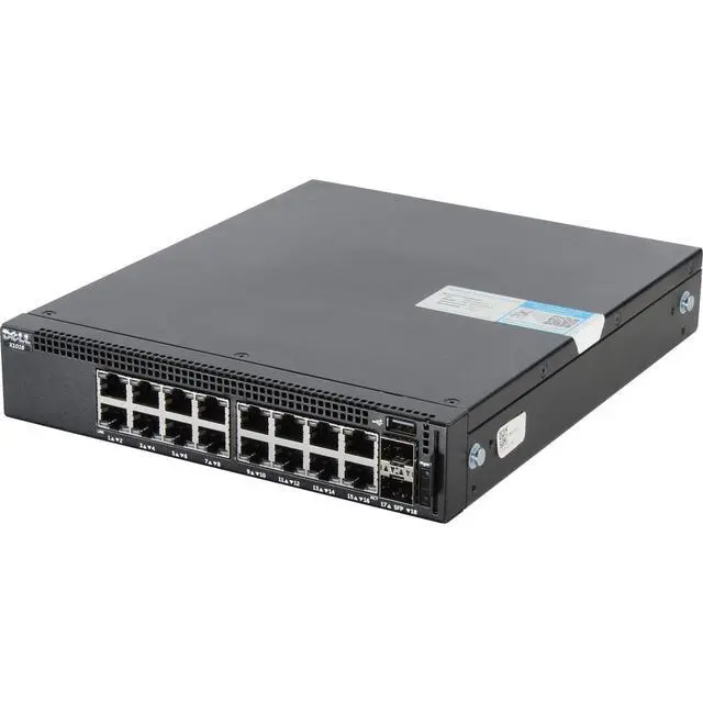 Alt view image 3 of 6 - Dell Networking X1018 16P 1GbE 2P SFP Managed Switch