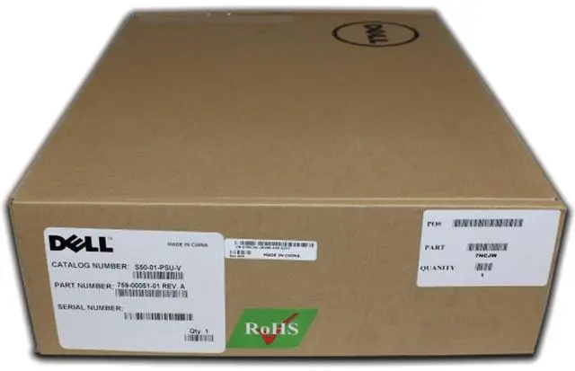 Main image of Dell Force10-S50 470W I/O to PSU Switch Power Supply - Normal Airflow (7NCJW)